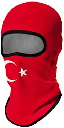 Pasamontañas Balaclava para adultos  Disfraz Halloween Máscara Cara Ski Snowboard Buff Deporte Bandera Turquía Turkish Flag Turkey