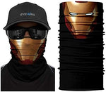 Braga Cuello Tubular para adultos buff para hombre Personaje IronMan Hombre Acero Marvel Comics Universo MCU Los Vengadores Robert Downey Tony Stark
