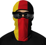 Pasamontañas Balaclava para adultos Skull Skeleton Calavera Feliz Dia de Los Muertos Mexico Disfraz Halloween Máscara Cara Ski Snowboard Buff Deporte Bandera Alemania Germany Flag Germany