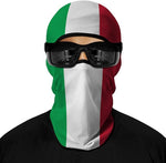 Pasamontañas Balaclava para adultos  Disfraz Halloween Máscara Cara Ski Snowboard Buff Deporte Bandera Italia Italian Flag Italy