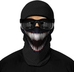 Pasamontañas Balaclava para adultos Disfraz Halloween Máscara Cara Ski Snowboard Buff Deporte Venom Marvel Comics Sony Superhéroe Superhero 