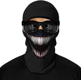 Pasamontañas Balaclava para adultos Disfraz Halloween Máscara Cara Ski Snowboard Buff Deporte Venom Marvel Comics Sony Superhéroe Superhero 
