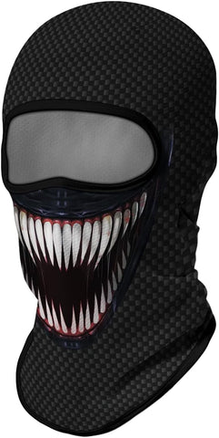 Pasamontañas Balaclava para adultos Disfraz Halloween Máscara Cara Ski Snowboard Buff Deporte Venom Marvel Comics Sony Superhéroe Superhero 