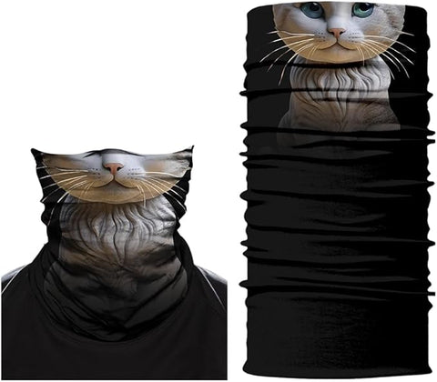 Braga Cuello Tubular para niños gato Animal máscara 
