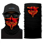 Braga Cuello Tubular para adultos Personaje Vendetta Money Heist La Casa de Papel Disfraz Halloween Máscara Cara Ski Snowboard Buff Deporte