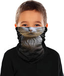 Braga Cuello Tubular para niños gato Animal máscara 