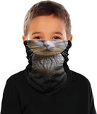 Braga Cuello Tubular para niños gato Animal máscara 