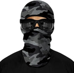 Pasamontañas Balaclava para adultos  Disfraz Halloween Máscara Cara Ski Snowboard Buff Deporte Camuflaje Gris