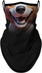 Braga Cuello Tubular para niños Animal Perro Disfraz Halloween Máscara Cara Ski Snowboard Buff Deporte 
