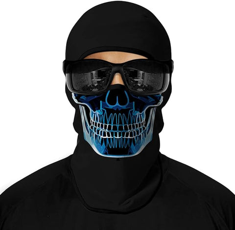 Pasamontañas Balaclava para adultos Skull Skeleton Calavera Feliz Dia de Los Muertos Mexico Disfraz Halloween Máscara Cara Ski Snowboard Buff Deporte