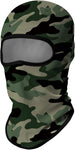 Pasamontañas Balaclava para adultos  Disfraz Halloween Máscara Cara Ski Snowboard Buff Deporte Camuflaje Verde