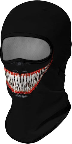 Pasamontañas Balaclava para adultos Disfraz Halloween Máscara Cara Ski Snowboard Buff Deporte Venom Marvel Comics Sony Superhéroe Superhero 