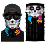 Braga Cuello Tubular para adultos Mexico Feliz dia de los muertos para mujer Harley Quinn DC Comics Joker