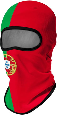 Pasamontañas Balaclava para adultos  Disfraz Halloween Máscara Cara Ski Snowboard Buff Deporte Bandera Portugal Portuguese Flag Portugal