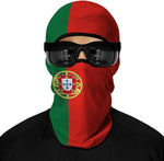 Pasamontañas Balaclava para adultos  Disfraz Halloween Máscara Cara Ski Snowboard Buff Deporte Bandera Portugal Portuguese Flag Portugal