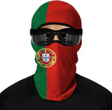 Pasamontañas Balaclava para adultos  Disfraz Halloween Máscara Cara Ski Snowboard Buff Deporte Bandera Portugal Portuguese Flag Portugal