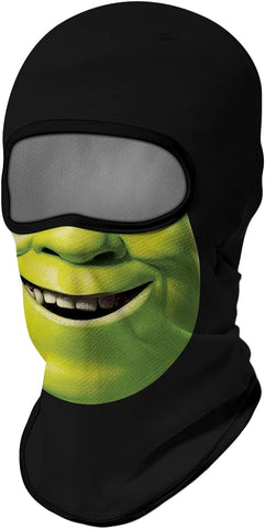 Pasamontañas Balaclava para adultos Disfraz Halloween Máscara Cara Ski Snowboard Buff Deporte Shrek