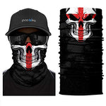 Braga Cuello Tubular para adultos Skull Skeleton Calavera Bandera Inglaterra England Flag