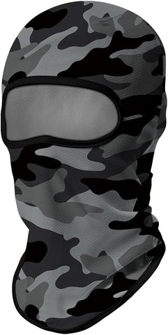 Pasamontañas Balaclava para adultos  Disfraz Halloween Máscara Cara Ski Snowboard Buff Deporte Camuflaje Gris