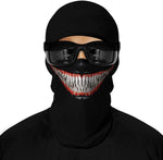 Pasamontañas Balaclava para adultos Disfraz Halloween Máscara Cara Ski Snowboard Buff Deporte Venom Marvel Comics Sony Superhéroe Superhero 
