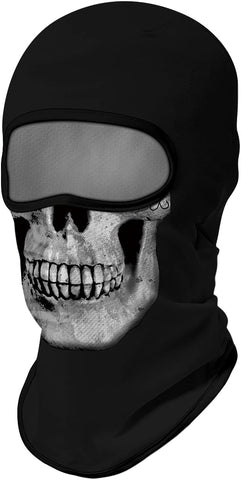 Pasamontañas Balaclava para adultos Skull Skeleton Calavera Feliz Dia de Los Muertos Mexico Disfraz Halloween Máscara Cara Ski Snowboard Buff Deporte