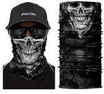 Braga Cuello Tubular para adultos Skull Skeleton Calavera Disfraz Halloween Máscara Cara Ski Snowboard Buff Deporte