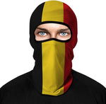 Pasamontañas Balaclava para adultos  Disfraz Halloween Máscara Cara Ski Snowboard Buff Deporte Bandera Bélgica Belgium Flag Belgium