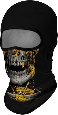 Pasamontañas Balaclava para adultos Skull Skeleton Calavera Feliz Dia de Los Muertos Mexico Disfraz Halloween Máscara Cara Ski Snowboard Buff Deporte