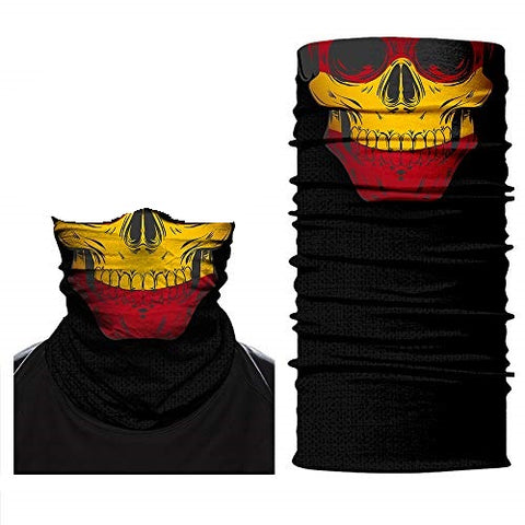 Braga Cuello Tubular para adultos Skull Skeleton Calavera Bandera España Spain Spanish Flag 