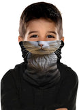 Braga Cuello Tubular para niños gato Animal máscara 