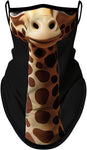 Braga Cuello orejeras para niños Animal jirafa Disfraz Halloween Máscara Cara Ski Snowboard Buff Deporte 