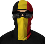 Pasamontañas Balaclava para adultos Skull Skeleton Calavera Feliz Dia de Los Muertos Mexico Disfraz Halloween Máscara Cara Ski Snowboard Buff Deporte Bandera Bélgica Belgium Flag Belgium