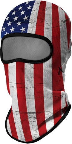 Pasamontañas Balaclava para adultos  Disfraz Halloween Máscara Cara Ski Snowboard Buff Deporte Bandera EEUU USA Flag United States