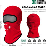 Pasamontañas Balaclava para adultos  Disfraz Halloween Máscara Cara Ski Snowboard Buff Deporte Bandera Turquía Turkish Flag Turkey