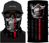 Braga Cuello Tubular para adultos Skull Skeleton Calavera Laser Disfraz Halloween Máscara Cara Ski Snowboard Buff Deporte 