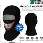 Pasamontañas Balaclava para adultos Disfraz Halloween Máscara Cara Ski Snowboard Buff Deporte Venom Marvel Comics Sony Superhéroe Superhero 