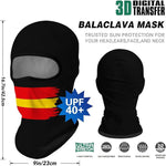 Pasamontañas Balaclava para adultos  Disfraz Halloween Máscara Cara Ski Snowboard Buff Deporte Bandera España Spanish Flag Spain