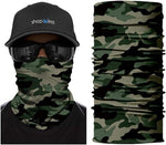 Braga Cuello Tubular Pañuelo para adultos Camuflaje Verde