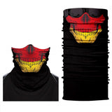 Braga Cuello Tubular para adultos Skull Skeleton Calavera Bandera Alemania Germany Flag