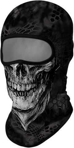 Pasamontañas Balaclava para adultos Skull Skeleton Calavera Feliz Dia de Los Muertos Mexico Disfraz Halloween Máscara Cara Ski Snowboard Buff Deporte