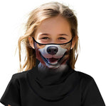 Braga Cuello Tubular para niños Animal Perro Disfraz Halloween Máscara Cara Ski Snowboard Buff Deporte 