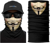 Braga Cuello Tubular para adultos Personaje Vendetta Money Heist La Casa de Papel Disfraz Halloween Máscara Cara Ski Snowboard Buff Deporte