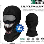 Pasamontañas Balaclava para adultos Disfraz Halloween Máscara Cara Ski Snowboard Buff Deporte Venom Marvel Comics Sony Superhéroe Superhero 