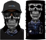 Braga Cuello Tubular para adultos Skull Skeleton Calavera Doctor Disfraz Halloween Máscara Cara Ski Snowboard Buff Deporte