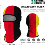 Pasamontañas Balaclava para adultos Skull Skeleton Calavera Feliz Dia de Los Muertos Mexico Disfraz Halloween Máscara Cara Ski Snowboard Buff Deporte Bandera Alemania Germany Flag Germany