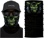 Braga Cuello Tubular para adultos Skull Skeleton Calavera Disfraz Halloween Máscara Cara Ski Snowboard Buff Deporte 