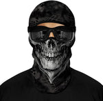 Pasamontañas Balaclava para adultos Skull Skeleton Calavera Feliz Dia de Los Muertos Mexico Disfraz Halloween Máscara Cara Ski Snowboard Buff Deporte