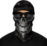Pasamontañas Balaclava para adultos Skull Skeleton Calavera Feliz Dia de Los Muertos Mexico Disfraz Halloween Máscara Cara Ski Snowboard Buff Deporte