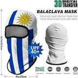 Pasamontañas Balaclava para adultos  Disfraz Halloween Máscara Cara Ski Snowboard Buff Deporte Bandera Uruguay Flag Uruguay