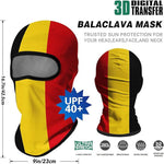 Pasamontañas Balaclava para adultos  Disfraz Halloween Máscara Cara Ski Snowboard Buff Deporte Bandera Bélgica Belgium Flag Belgium